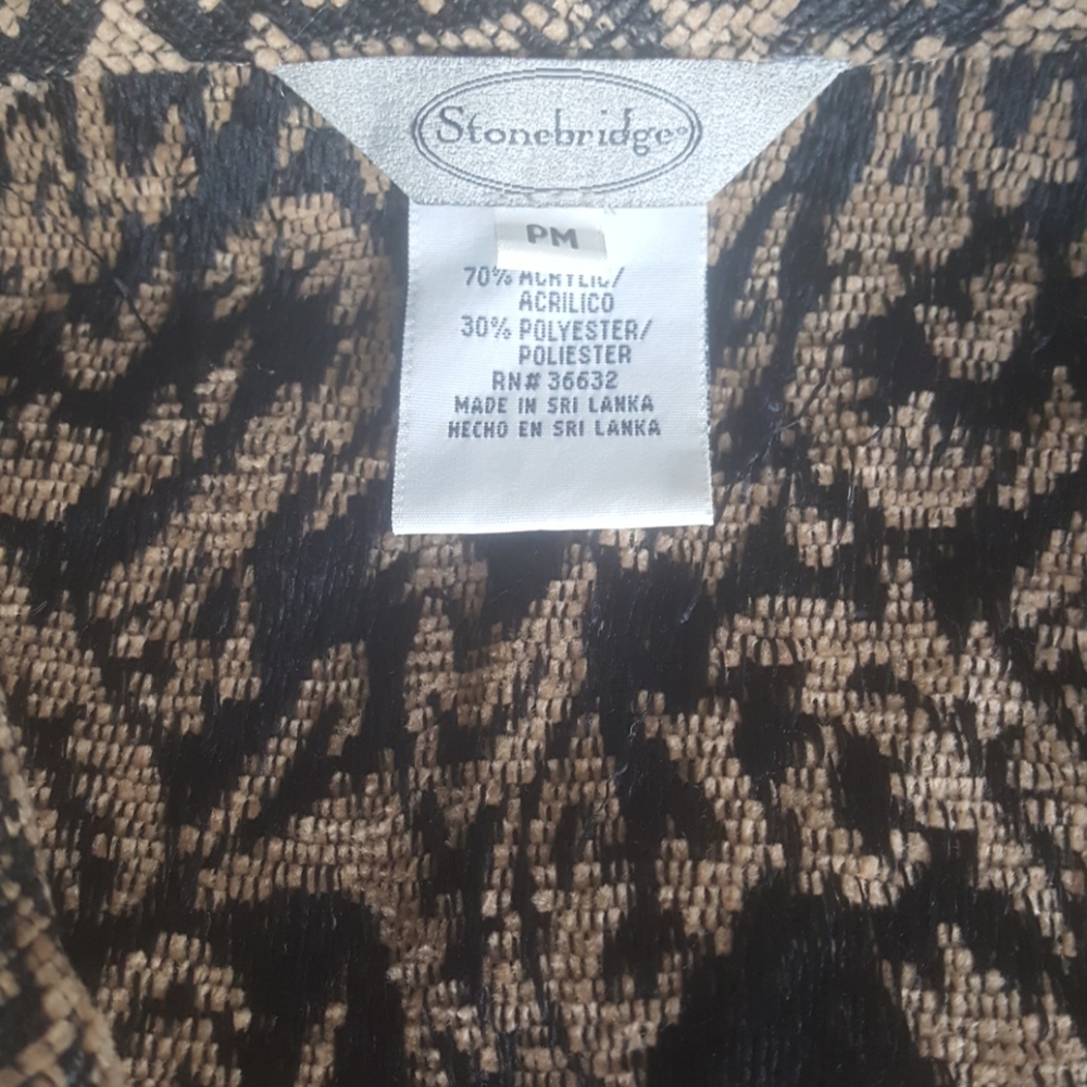 Stonebridge. Pattern jacket. Pm brown/black - Picture 3 of 7